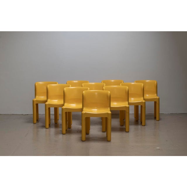 Vintage Chairs by Carlo Bartoli for Kartell, 1970s, Set of 10 For Sale - Image 11 of 11