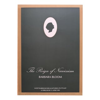the Reign of Narcissism Exhibition Poster by Barbara Bloom, Germany, 1990s For Sale