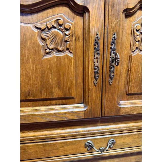 Enhance your home with this lovely mid-20th-century French side cabinet, beautifully proportioned to suit both compact and...