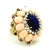 AnItalian cocktail ring crafted in 18-karat yellow gold, dating to the 1970s. This beautifully constructed statement ring...