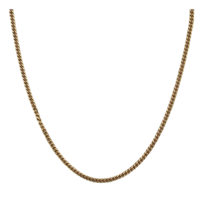 20.25" 2.2mm Curb Chain Necklace 14k Yellow Gold