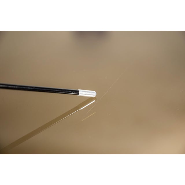 Mid-Century Danish Modern Coffee Table After Afra & Tobia Scarpa for Cassina in Teak Wood W/ Smoked Glass, C. 1970s For Sale In Orlando - Image 6 of 16