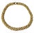Metal Vintage Italian 14k Gold Woven Link Necklace and Bracelet Set For Sale - Image 7 of 18