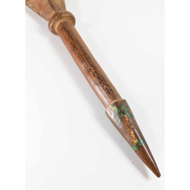 Tribal Mid-Century Wwii Era Pacific Solomon Islands Tribal Dance Paddle Club For Sale - Image 3 of 15