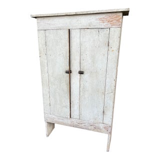 19th Century Primitive Pine Jelly Cupboard For Sale