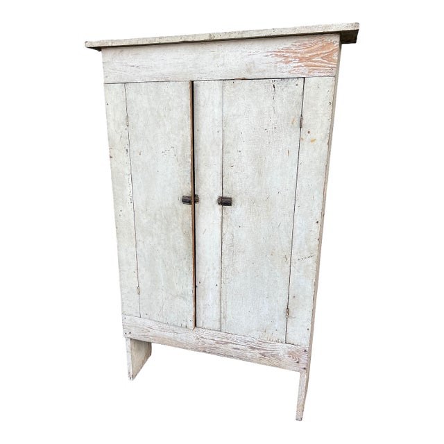 19th Century Primitive Pine Jelly Cupboard For Sale