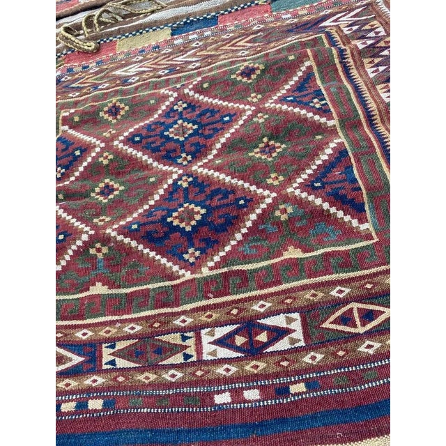 Vintage Double Face Horse Cover Kilim For Sale - Image 12 of 18
