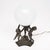 Black Art Deco Period, French Table Lamp, Pewter Cupids For Sale - Image 8 of 8