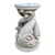 Vintage Neoclassical Triple Dolphin Cast Stone Garden Pedestal For Sale