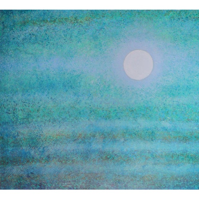 Author: Dina Abele, Whispers ant the night, acrylic on canvas, size: 100 x 130 cm, year of 2017.