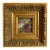 "Burgundy and Green" 2026 Mini Painting by Jessalin Beutler With Vintage Frame For Sale