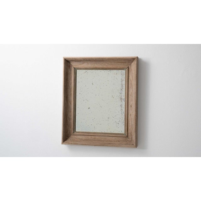 Wood 19th Century France Red Wood Mirror For Sale - Image 7 of 8