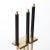 Brass Mid-Century Modernist Fire Tool Set in Brushed Brass and Black Enamel For Sale - Image 8 of 12