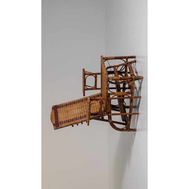 19th Century 19th Century Tan Bamboo Lounge Chairs For Sale - Image 5 of 18
