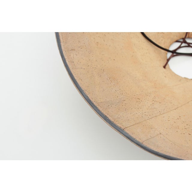 Large Cork Hanging Lamp by Willhelm Zanoth and Ingo Maurer for Design M, 1970s For Sale - Image 14 of 18