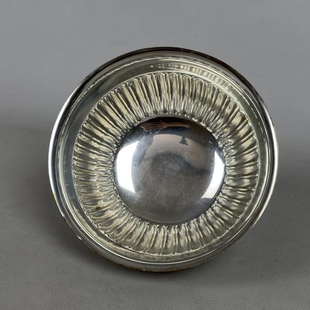 Silver-Plated Fruit Bowl Centerpiece with Noble Coat of Arms Brand For Sale - Image 5 of 11