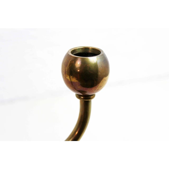 Vintage Brass Candleholder, 1970s For Sale - Image 3 of 11