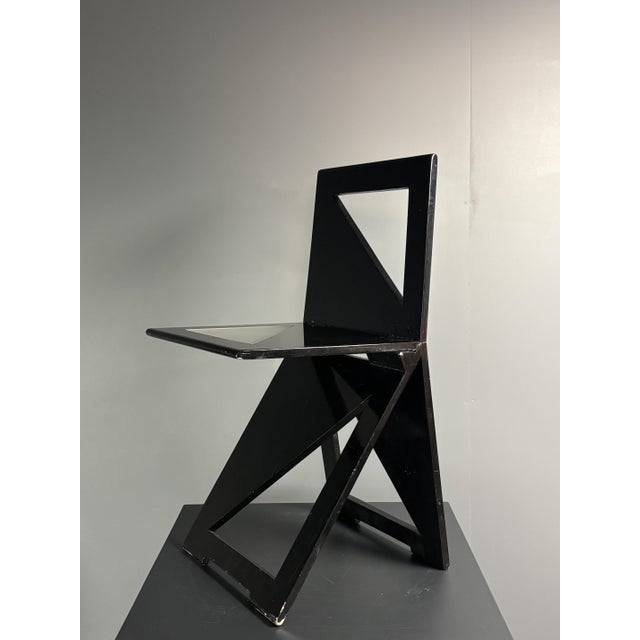 Postmodern Dutch Foldable Side Chair from Eindhoven Design Academy, 1980s For Sale - Image 9 of 18