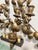 Large Vintage Gold Metal Leaf 7-Candle Wall Candelabra For Sale - Image 13 of 14