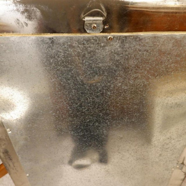 Mid-Century Italian Perforated Metal Mirror For Sale - Image 11 of 12