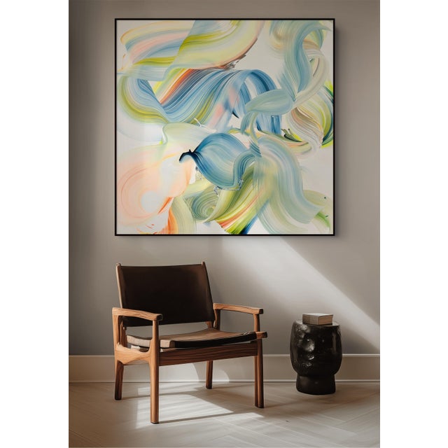 Abstract Contemporary Abstract Acrylic on Canvas "Memories" by Nikolaos Schizas For Sale - Image 3 of 4