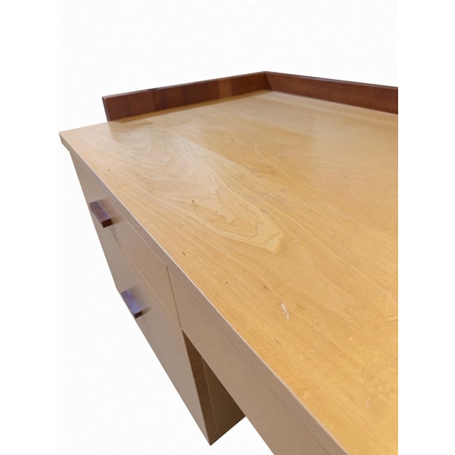 Poliform Poliform Custom Solid Wood Desk For Sale - Image 4 of 5