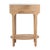 Wood Ellen 18.25 in. W Oval Marble and Wood 1 Drawer Nightstand, Natural For Sale - Image 7 of 9