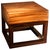 Impressive five inch thick natural suar wood top with a walnut stain teak base. Beautiful contrasting colors in this...