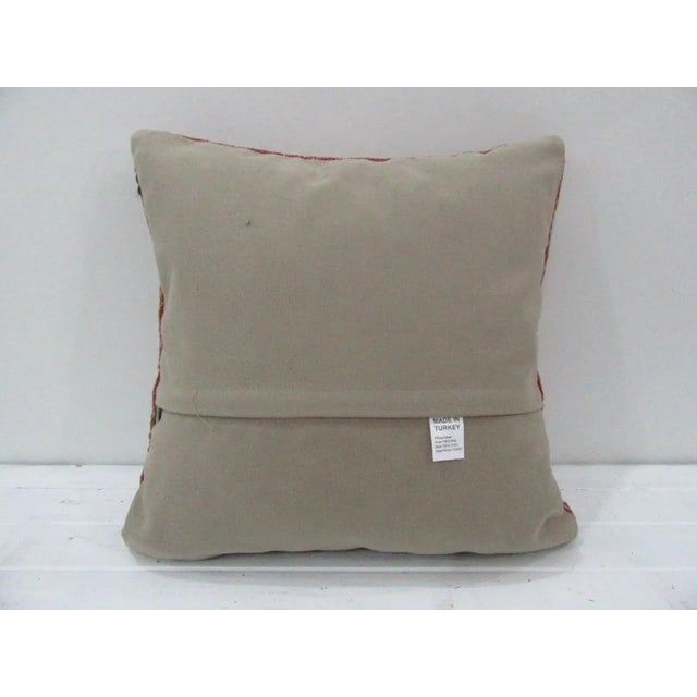 Contemporary Handmade Decorative Turkish Kilim Pillow Cover For Sale - Image 3 of 4