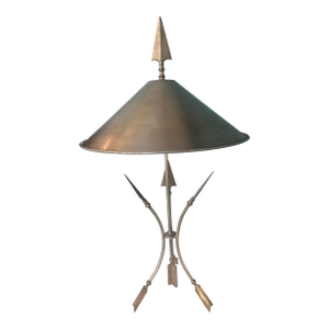 Vintage Neo-Classic Brass and Metal Arrow Spear Lamp