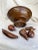 Mid-Century Modern Vintage Wood Fruit Bowl with Wood Fruit - 6 Pieces For Sale - Image 3 of 5