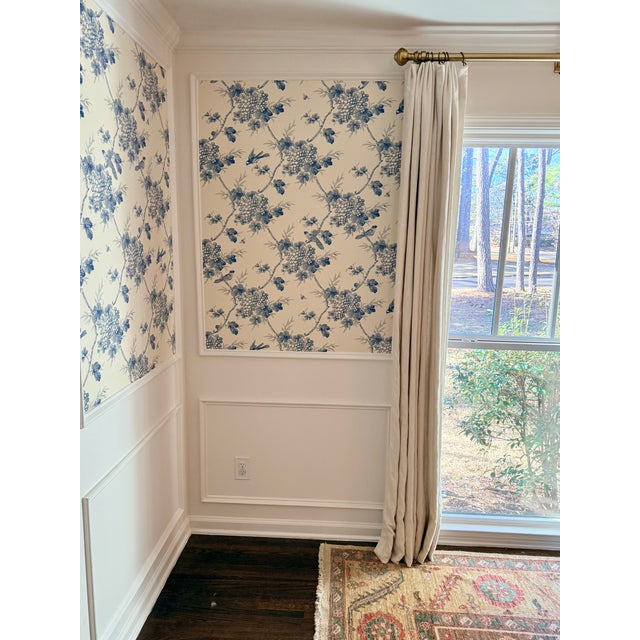 1980s Rare Christian Dior Vintage Chinoiserie Wallpaper – Sealed Double Rolls – Pattern 542260 For Sale - Image 5 of 5