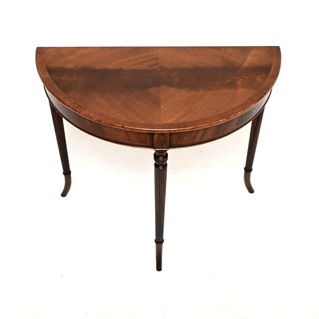 1950s Antique Regency Style Console Table, 1950s For Sale - Image 5 of 8