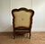 Late 18th Century Late 18th Century Pair of French Bergère Chairs With Matching Ottoman - Custom Silk Upholstery For Sale - Image 5 of 13