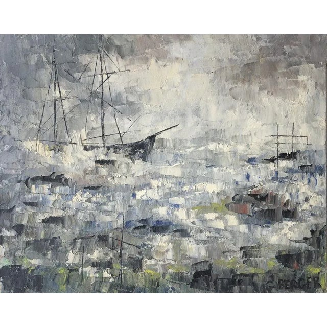 Gilles Berger, Paysage lacustre, 1932, Oil on Canvas For Sale - Image 8 of 8