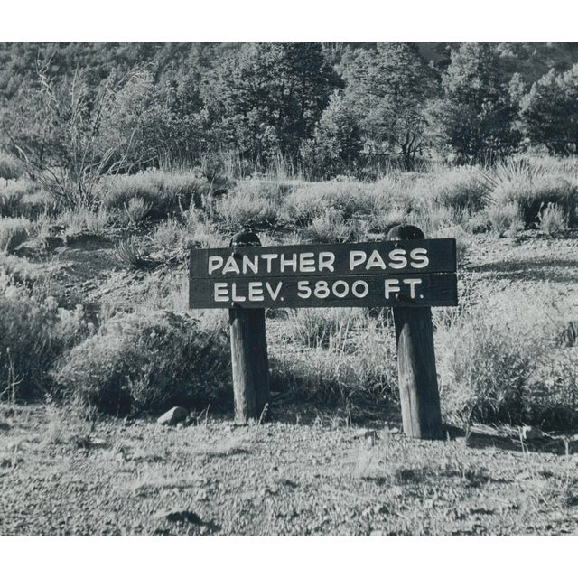 Mid-Century Modern Panther Pass, Texas, 1960s, Black and White Photograph For Sale - Image 3 of 5