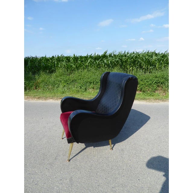 Italian Lounge Chair, 1950s For Sale - Image 4 of 9