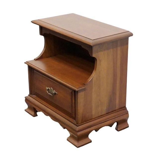PERMACRAFT / SANFORD Solid Cherry Early American Traditional 24" Open Cabinet Nightstand 79-32 24" High 24" Wide 15.5"...