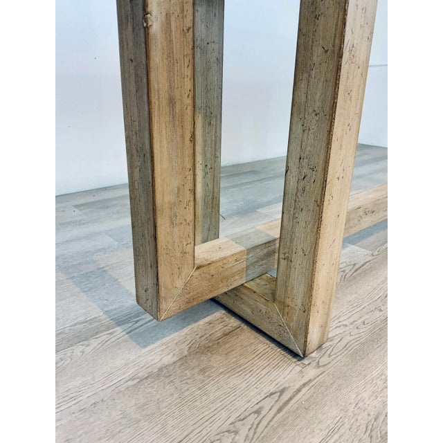 2020s Organic Modern Natural Interlocking Console Table For Sale - Image 5 of 6