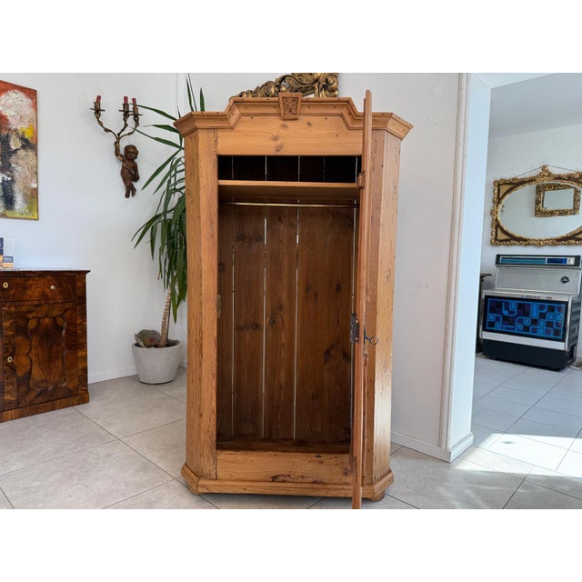 Tyrolean Baroque Biedermeier Farmhouse Cupboard Baroque Cupboard For Sale - Image 5 of 18