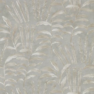 Zoffany Richmond Park Wallpaper in Zinc For Sale