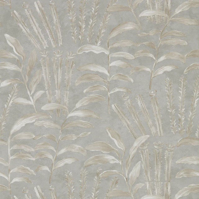 Zoffany Richmond Park Wallpaper in Zinc For Sale