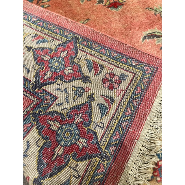 Textile 1990s Old Persian Sarough Area Rug 4'3" X 6'8" For Sale - Image 7 of 8