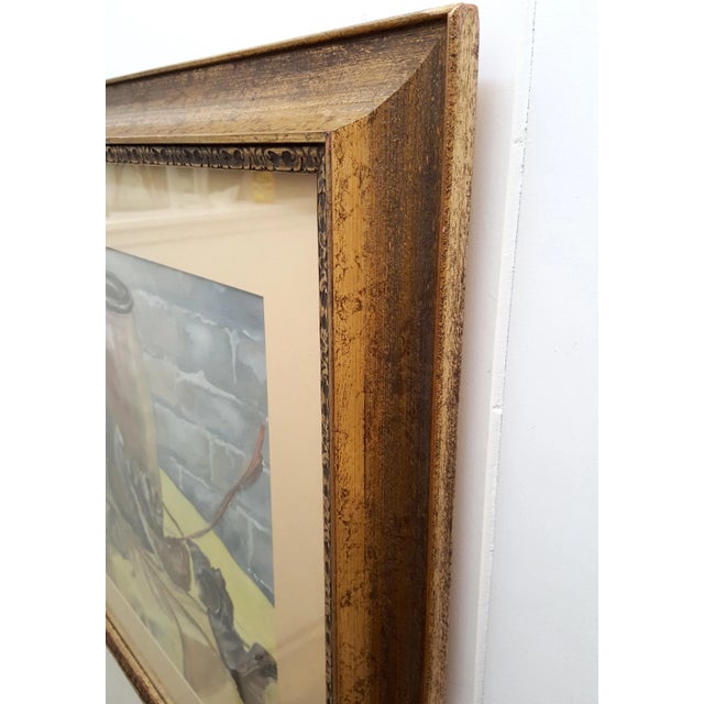 1980s Vintage Original Still Life Framed Watercolor Painting by E.S. For Sale - Image 4 of 7