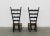 1950s Set of Fireside Chairs in Black Lacquered Wood and Rush by Gio Ponti for Casa E Giardino, 1950s For Sale - Image 5 of 9