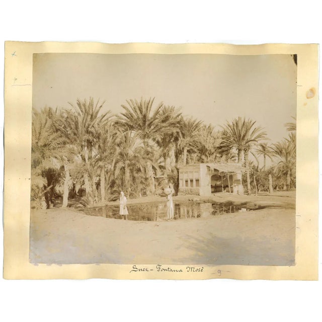 Unknown, Ancient Views of Suez, Albumen Print, 1880s/90s, Set of 2 For Sale - Image 3 of 3
