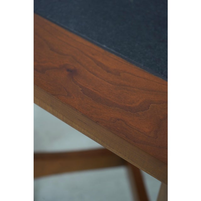 Stickley Cherry Mission Style Granite Top Table For Sale - Image 12 of 14