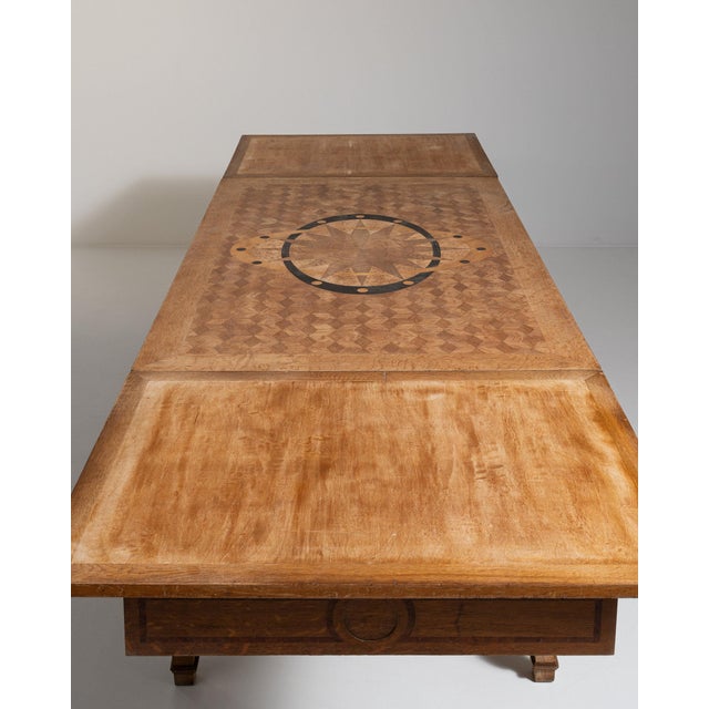 French Provincial 19th Century France Rich Walnut Brown Extending Walnut Trestle Table For Sale - Image 3 of 11
