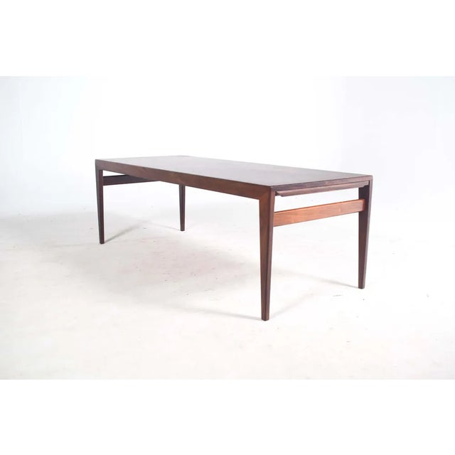 Rosewood Coffee Table attributed to Johannes Andersen, Denmark, 1960s For Sale - Image 9 of 9