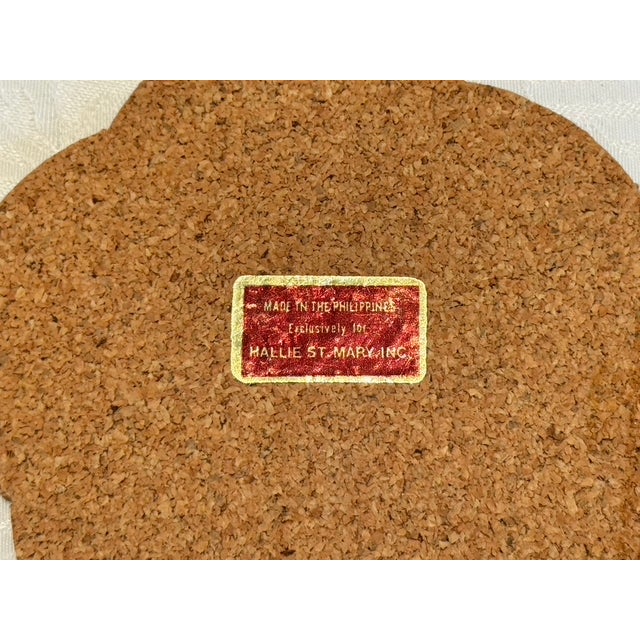 1960's Hallie St. Mary, Inc. Matching Capiz Shell Placemats & Coasters - Sets of 8 - 17 pcs For Sale - Image 11 of 15